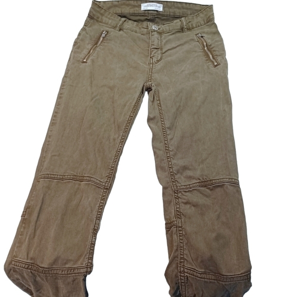 ZARA khaki skinny leg moto cargo pants - Picture 6 of 10